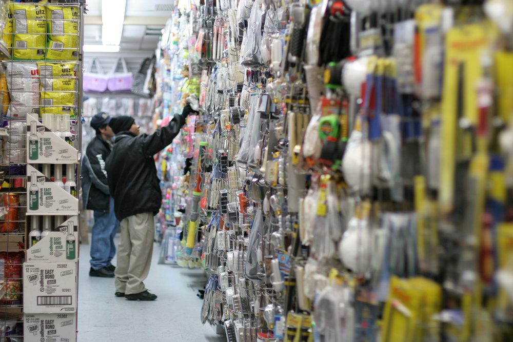 Shopping from a dollar store