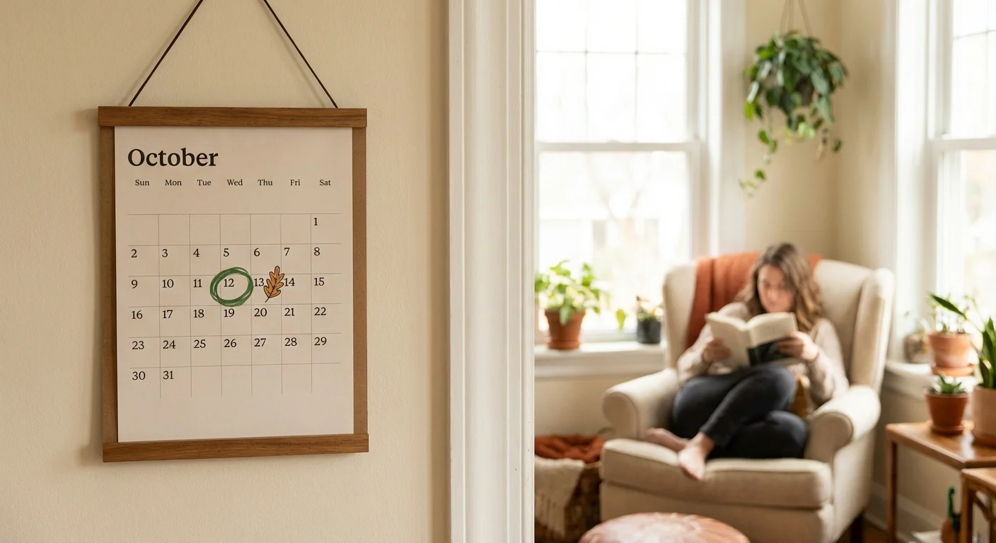 A calendar with a 'no spend' day marked, symbolizing financial discipline.