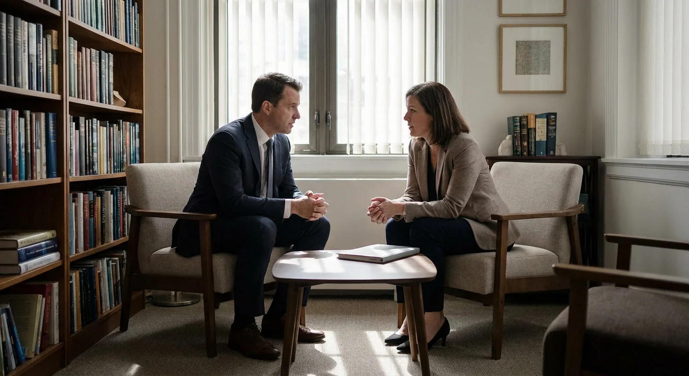 A manager having a private, respectful talk about a mistake.