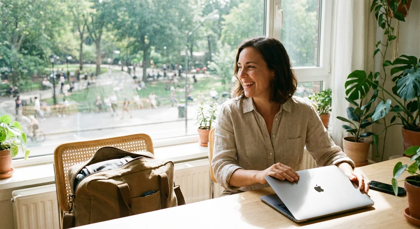 A manager preparing to take a vacation to set a healthy example.