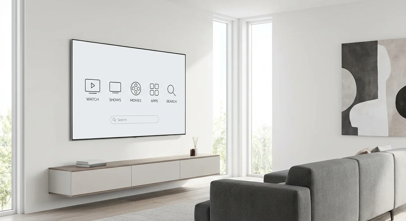 A modern smart TV representing the switch to streaming services.
