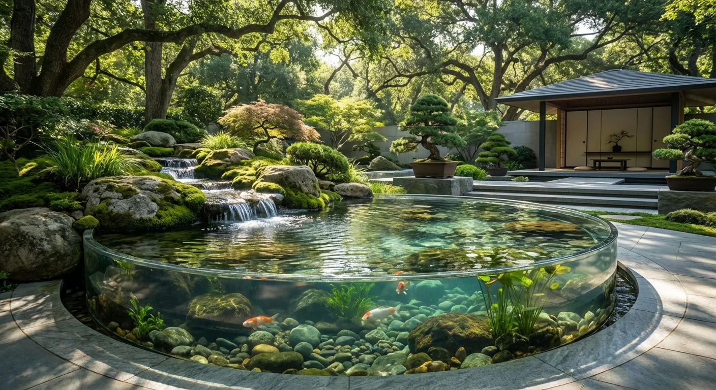 A serene water feature representing a steady stream of passive income.