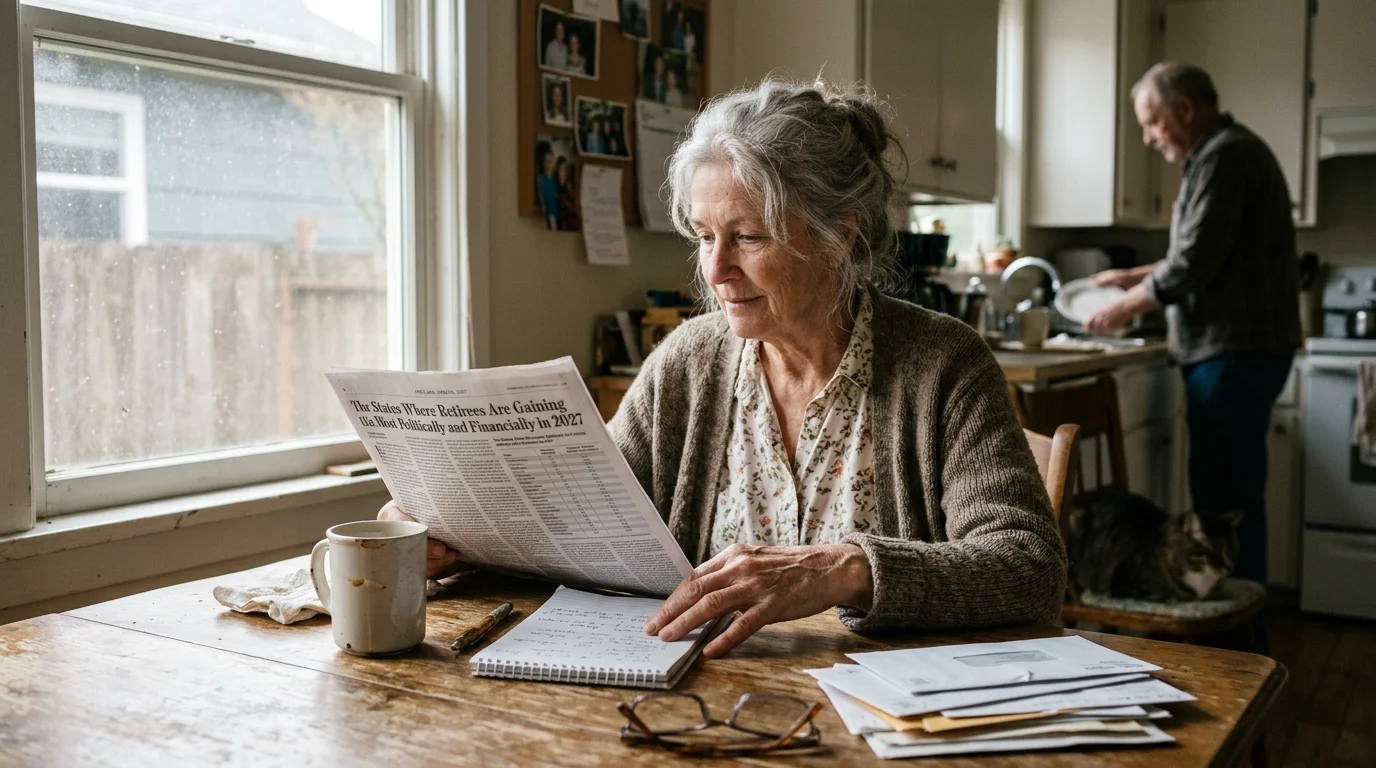 Editorial photograph illustrating: Comparing Top States Making Moves for Seniors