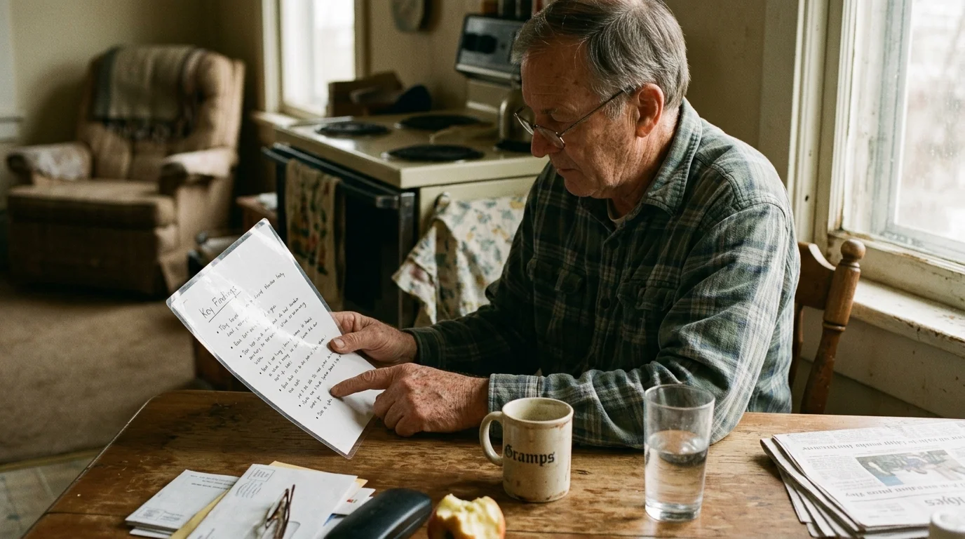 Editorial photograph illustrating: At a Glance: Key Findings for Retirees