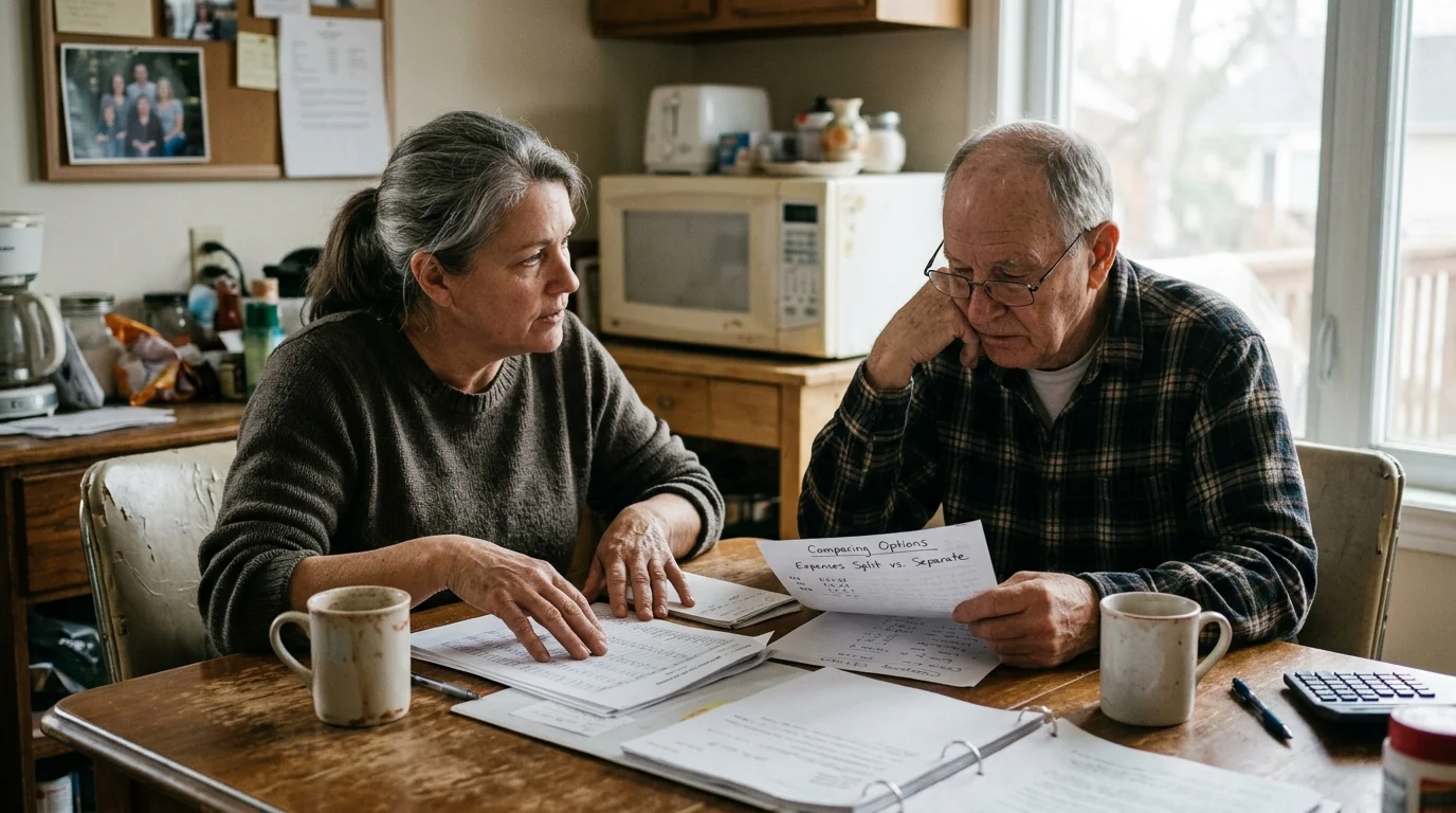 Editorial photograph illustrating: Comparing Multigenerational Living Financial Models